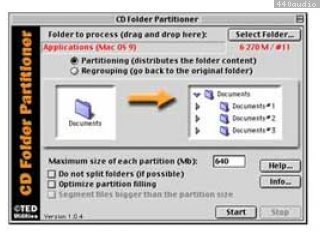 CD Folder Partitioner