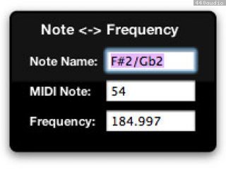 Note Frequency Calculator