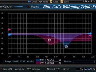 Blue Cat's Widening Triple EQ