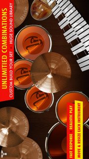 Drums XD FREE - Studio Quality Percussion Custom Built By You! - iPhone Version