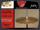 Prsentation de la srie de cymbales APX de chez Sabian.