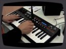 Overview of the new Akai Miniak Synth, at Franckfurt MusikMesse 2009.