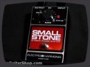 Www.ProGuitarShop.com- Electro Harmonix Small Stone Phaser Pedal Since it debuted in the 70s, the Electro Harmonix Small Stone Phaser Pedal has been a favorite of guitarists worldwide. This is the definite phaser pedal. From dreamy swooshes to otherworldly sonic flares, nothing beats the warmth and richness of the Electro Harmonix Small Stone Phaser Pedal. With a simple Rate control and a Depth mode switch, you can change the tone of the phaser and make it smooth and warm or full of resonance and a swishing high peak! An extremely wide speed control can take you from a slow Leslie crawl or a raygun blast. Check out why countless musicians have used the Electro Harmonix Small Stone Phaser Pedal.