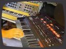 Vintage synth demo by RetroSound bassline: Moog Minimoog (Lintronics Midi) sequenced by the MFB Step64 step sequencer, sync with the TR-707 and transposed by the DX-7 II sync sounds: ARP Odyssey MK3 drums: Roland TR-707 no overdubbing, no sequencer software used more info: www.retrosound.de and http Unfortunately it came by the youtube sound compression to a few unwanted digital noises in the sound. See the vid in better sound quality add: &fmt=18