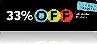 Event : 33% off all Ableton Products - macmusic