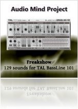 Instrument Virtuel : AudioMind Project Prsente Freakshow pour TAL-BassLine 101 - macmusic